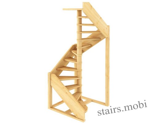 ЛС-1.2Х под покраску вид4 направо stairs.mobi