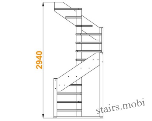 ЛС-1.2Х под покраску вид7 чертеж stairs.mobi