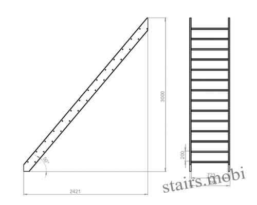 Нормандия ЛМО из хвои вид2 чертеж stairs.mobi